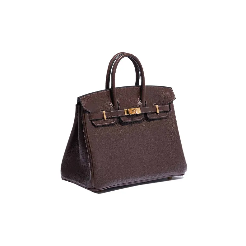 HERMES Birkin Saddle Leather Birkin Bag Handbags Regular Women's 46 Ebony Wood Color-3