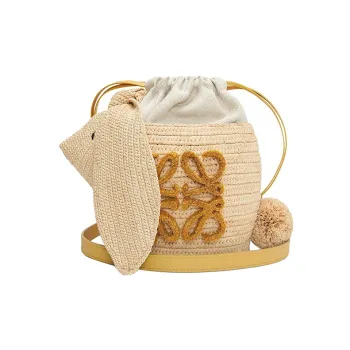LOEWE Anagram Cow Leather Bucket Bag, Shoulder Bag, Crossbody Bag Regular Women's Original