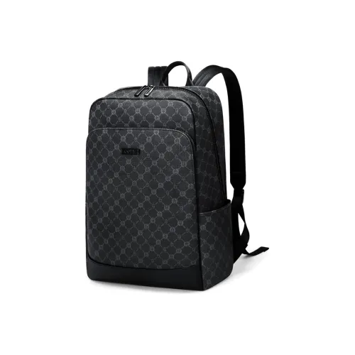 GOLF Synthetic Leather Backpack Large Size Men's Black