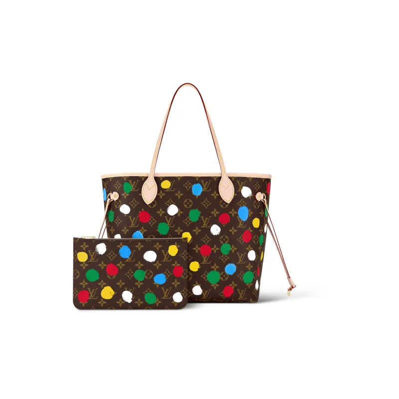 LOUIS VUITTON X Yayoi Kusama Neverfull Mm Monogram Multicolor-2