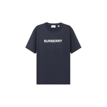 Burberry Logo Print Cotton Oversized T Shirt