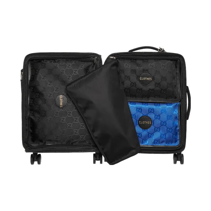 GUCCI Off The Grid Recycled Nylon Fabric Square Bag Storage Bag Clutch Toiletry Bag Medium Size Men's Blue-7
