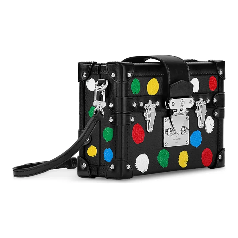 LOUIS VUITTON X Yayoi Kusama Petite Malle Black-1