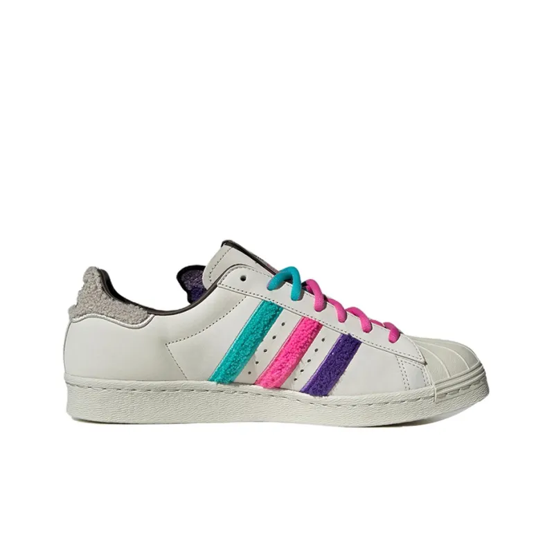 Adidas Originals Originals Superstar 80s X Han Meilin White Black Pink POIZON