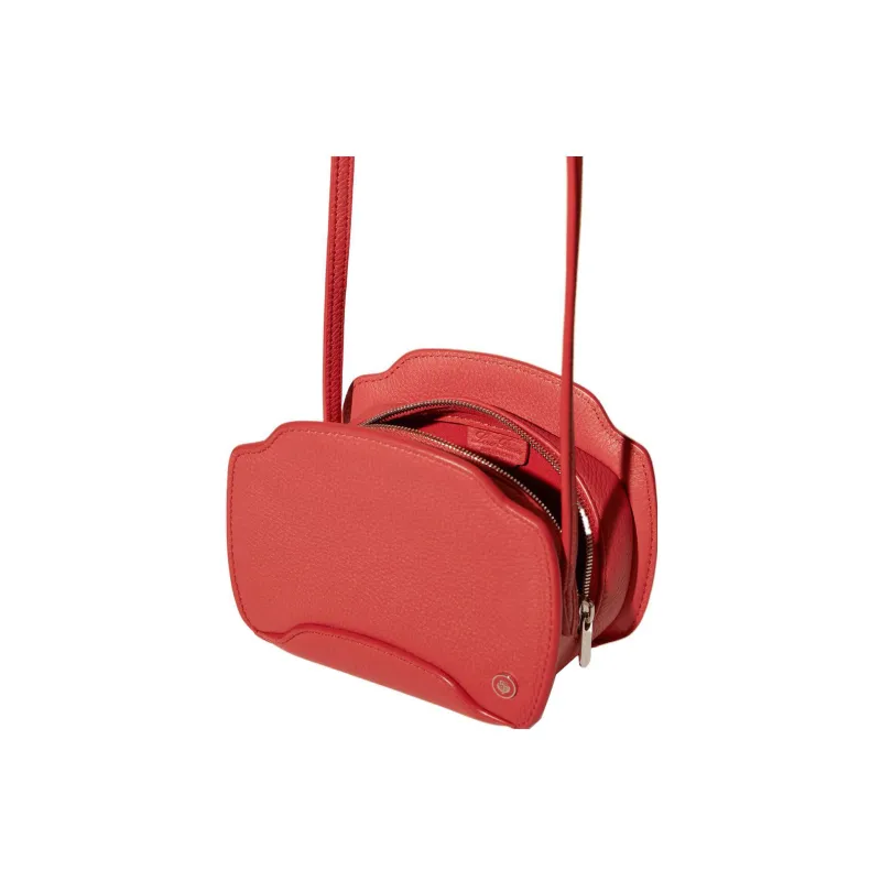 Loro Piana Calfskin Shoulder Bag Crossbody Bag Women's Orange Red-2