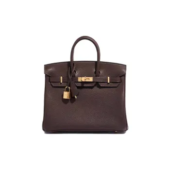 HERMES Birkin Saddle Leather Birkin Bag Handbags Regular Women's 46 Ebony Wood Color