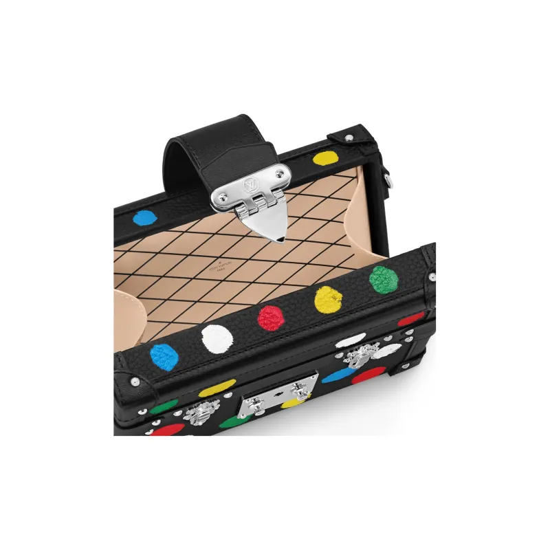LOUIS VUITTON X Yayoi Kusama Petite Malle Black-5