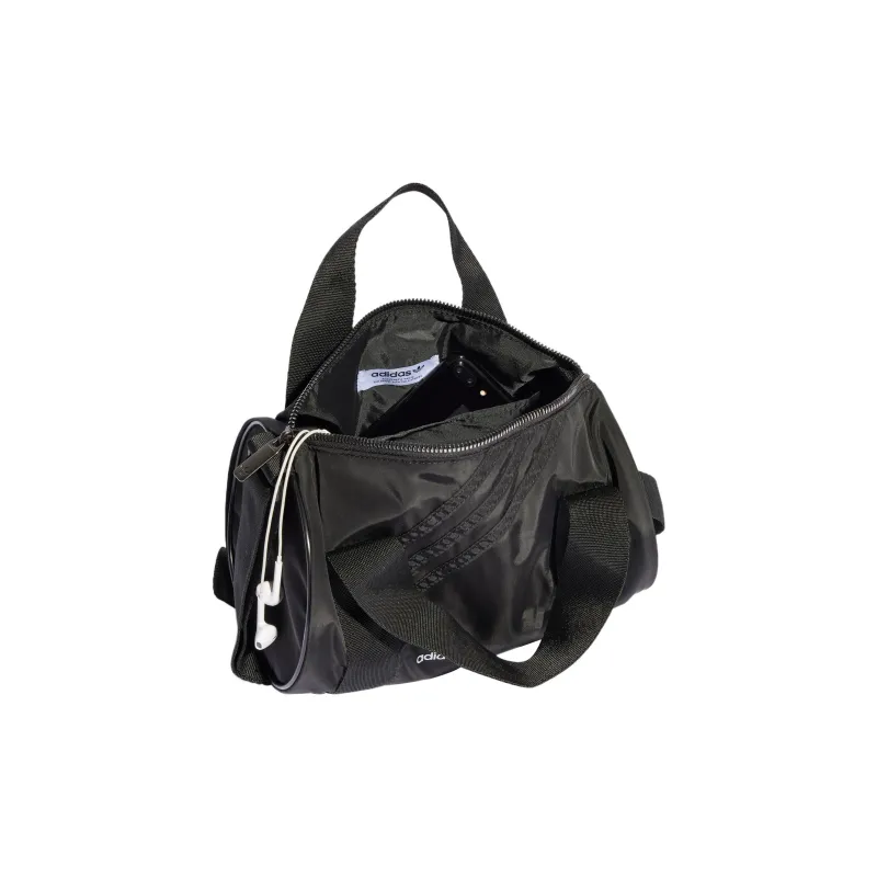 Adidas Originals Recycled Polyester Handbag, Shoulder Bag, Crossbody Bag, Gym Bag Mini Women's Black-3