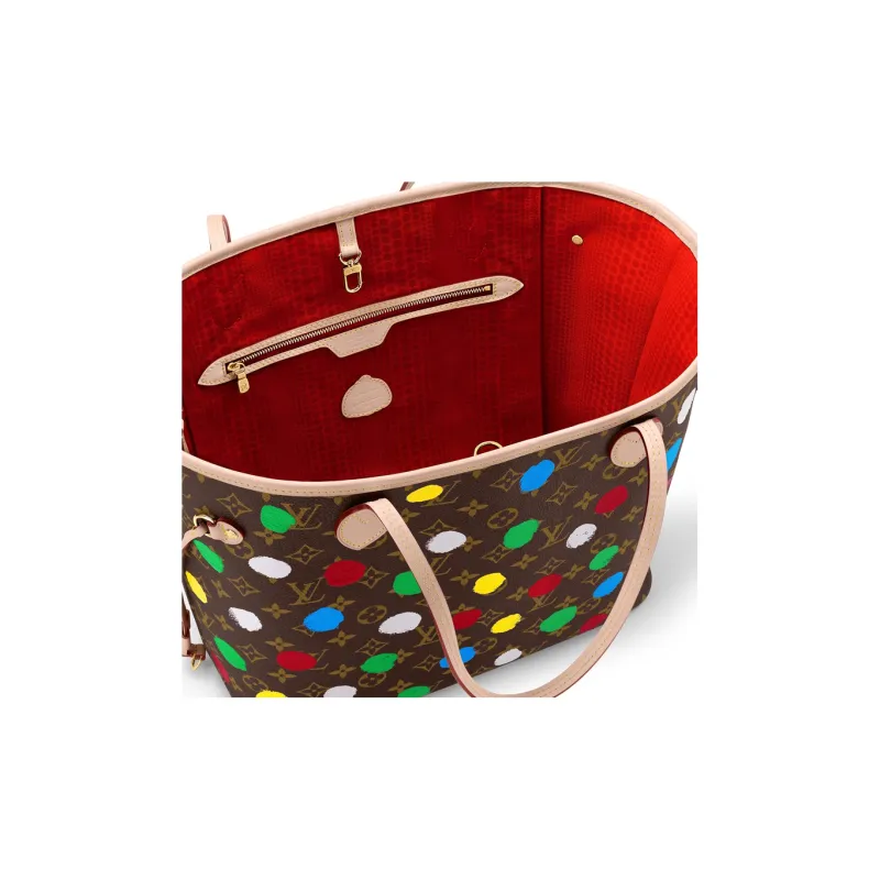 LOUIS VUITTON X Yayoi Kusama Neverfull Mm Monogram Multicolor-5
