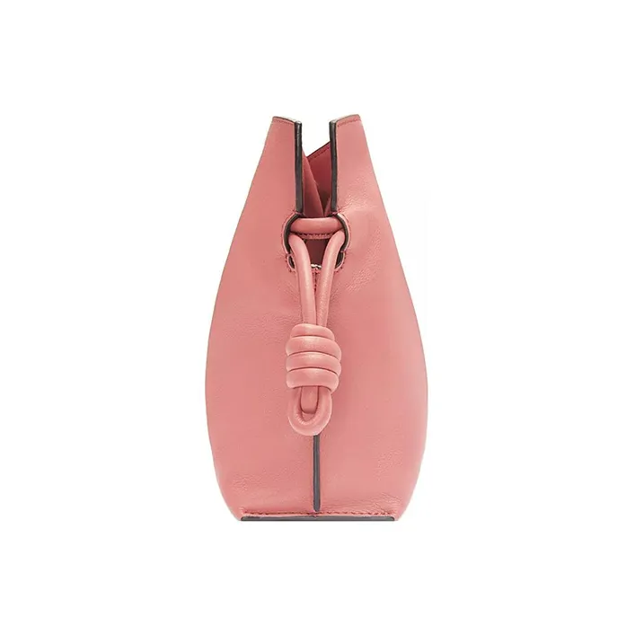 LOEWE Flamenco Clutch In Nappa Calfskin Mini Peach Bloom-2
