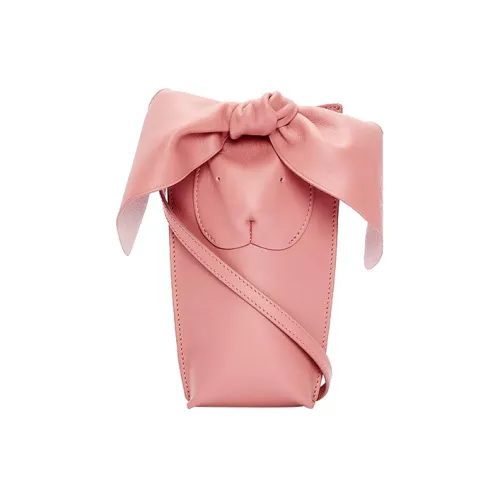 LOEWE Cow Leather Shoulder Bag Crossbody Bag Regular Women's Pink