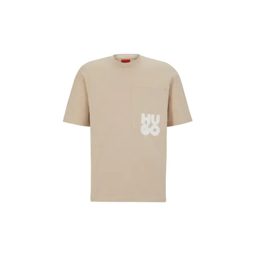 HUGO BOSS SS23 T-Shirts Men Light Beige