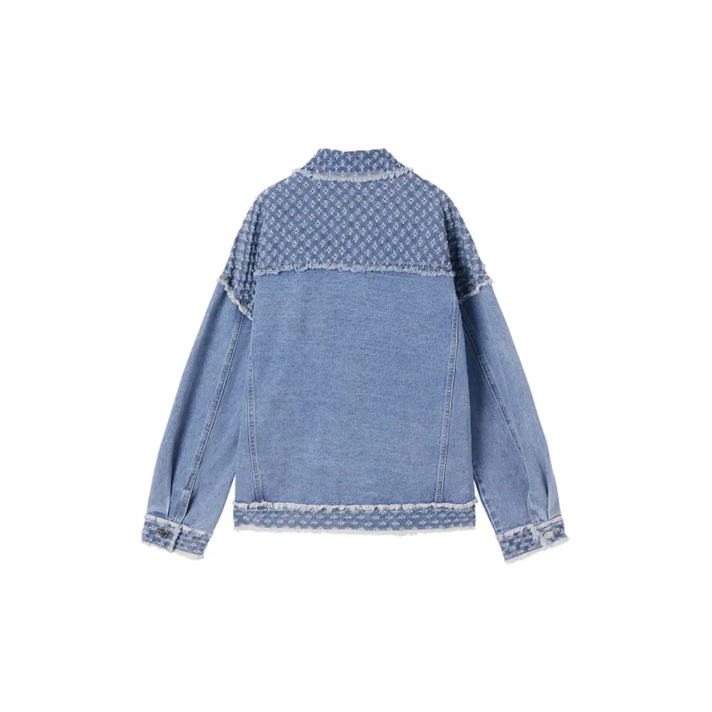 SEENFAAN Denim Jackets Unisex Denim Blue-1