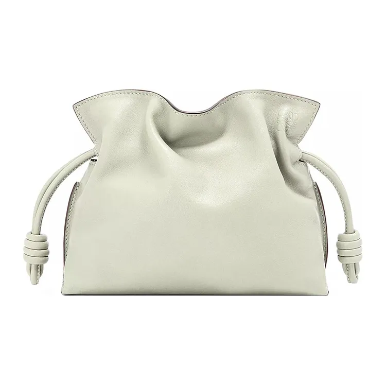 LOEWE Nappa Cow Leather One Shoulder Crossbody Clutches Mini Women's Light Cyan-0