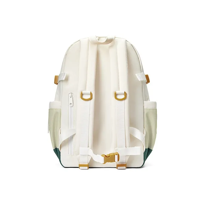 MR.ACE HOMME Polyester Backpack Regular Unisex Beige-3