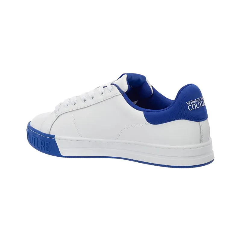VERSACE JEANS Ankle Boots Stylish Skateboarding Shoes Men's White Blue-3