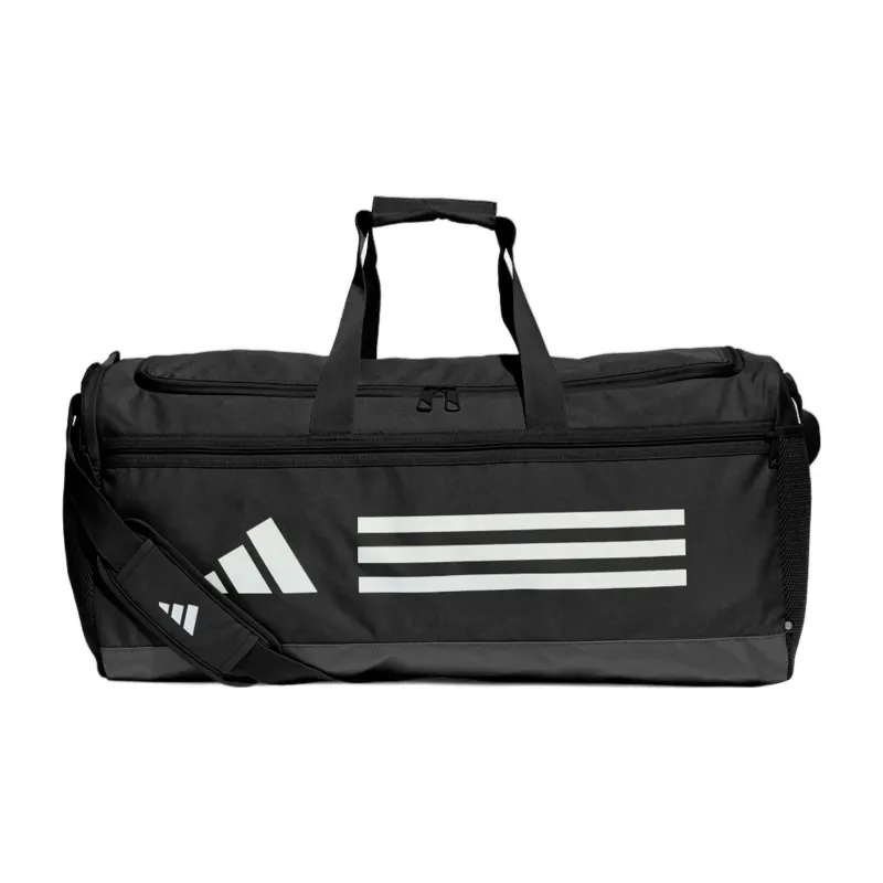 Adidas Polyester Handbag Shoulder Bag Crossbody Bag Gym Bag Large Size Unisex Black-0
