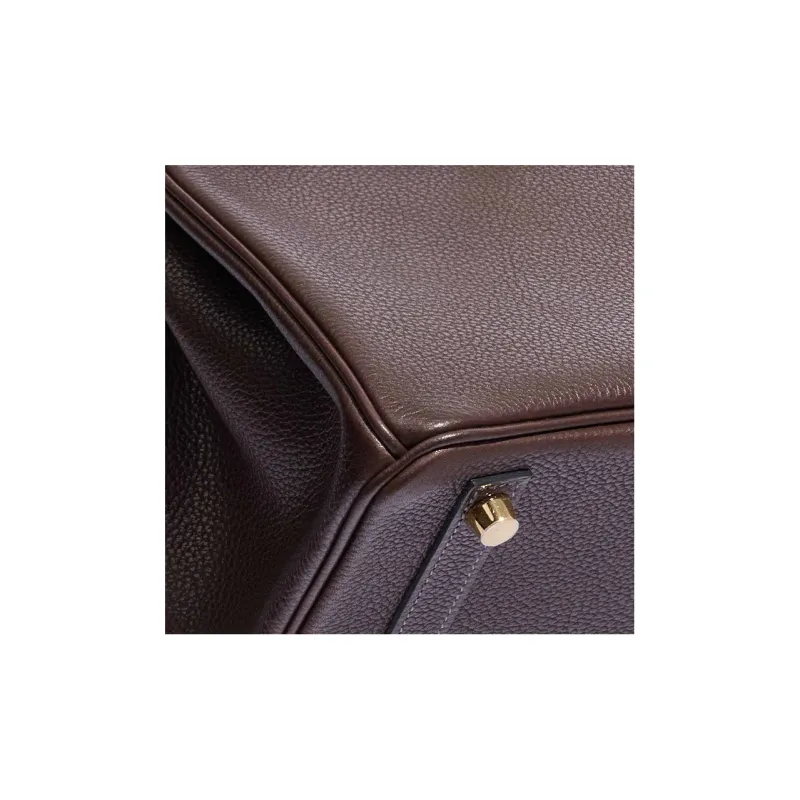 HERMES Birkin Saddle Leather Birkin Bag Handbags Regular Women's 46 Ebony Wood Color-7