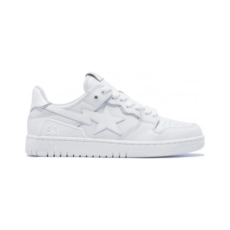 BAPE A BATHING APE Bape SK8 Sta Triple White Patent Leather Sta Logo-1