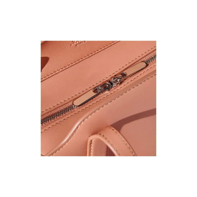 Loro Piana Calfskin Tote Shoulder Bag Crossbody Bag Mini Women's Flesh Pink-4