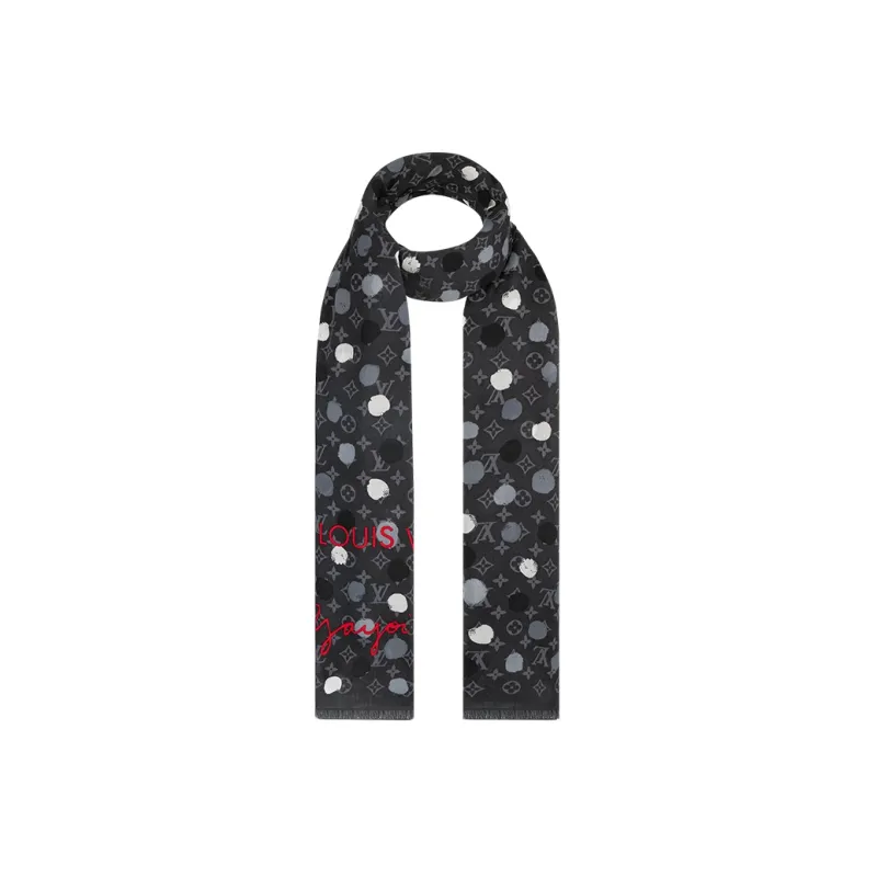 LOUIS VUITTON X Yayoi Kusama Painted Dots Stole-1