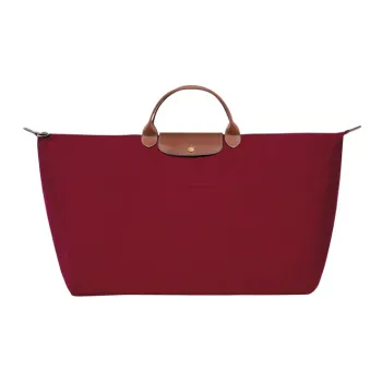 LONGCHAMP Le Pliage Canvas Portable Travel Bag Extra Large Men's Red