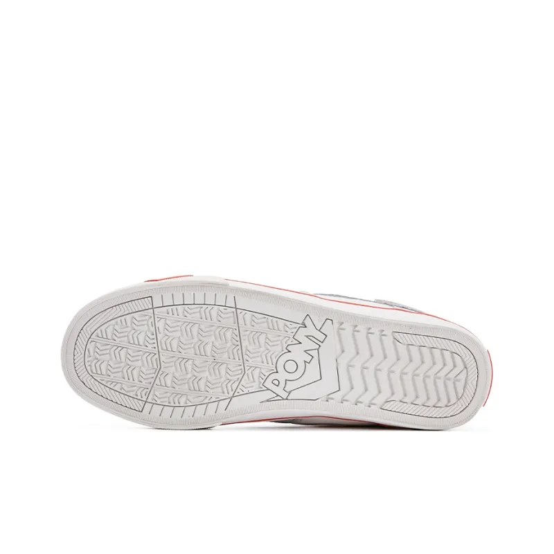 PONY Atop Low Top Skateboard Shoes Unisex Red Gray-5