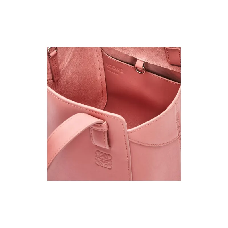 LOEWE Hammock Nugget Nappa Cow Leather Portable Crossbody Bag Shoulder Bag Women's Pink-5