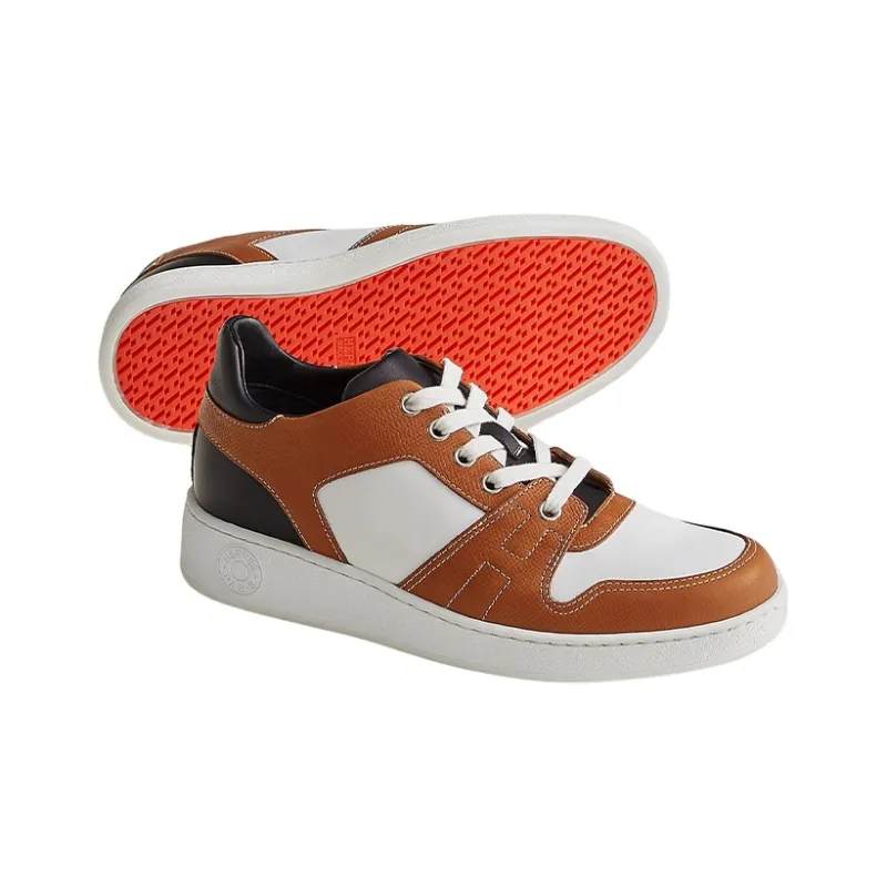 HERMES Stylish Skateboarding Shoes Women's Brown-4