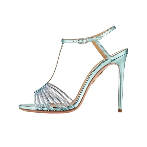 AQUAZZURA Amore Mio 105mm Crystal Sandals