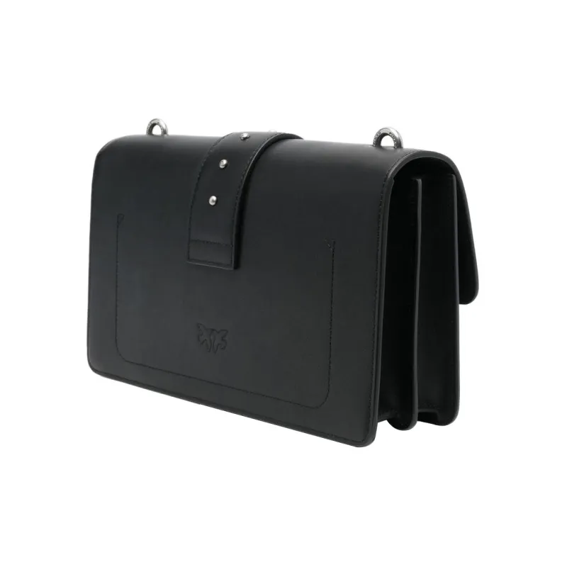 PINKO Calfskin Shoulder Bag Crossbody Bag Women's Black-2