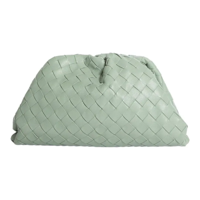 Bottega Veneta Lambskin Clutch Women's Green-0