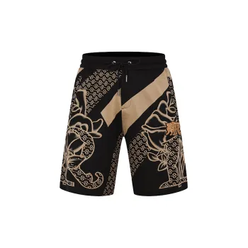 RARE Knitted Fabric Casual Shorts Men's Multicolor