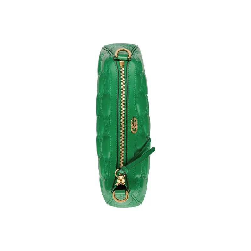 GUCCI GG Matelassé Leather Mahjong Shoulder Bag Shoulder Bags Handbags Women's Green-6