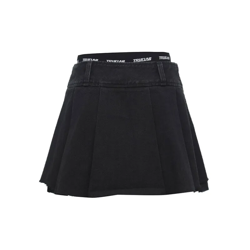 ONLY Denim Short Skirts Women's Black Denim-1