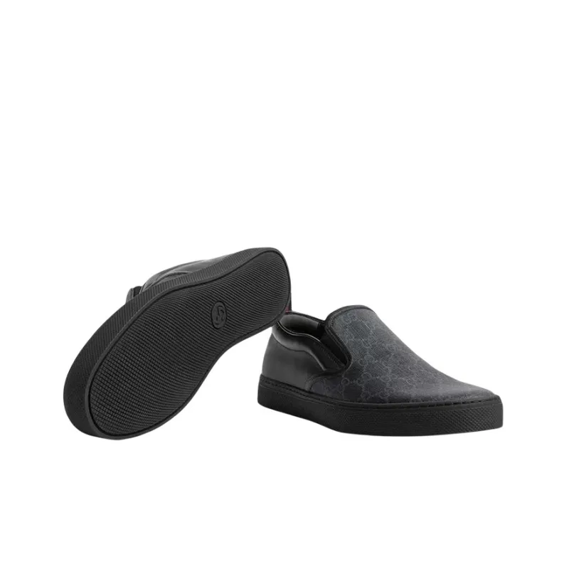 GUCCI Gg Supreme Slip On 'Black'-4
