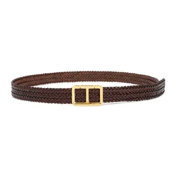 TOM FORD Interwoven Leather Belt