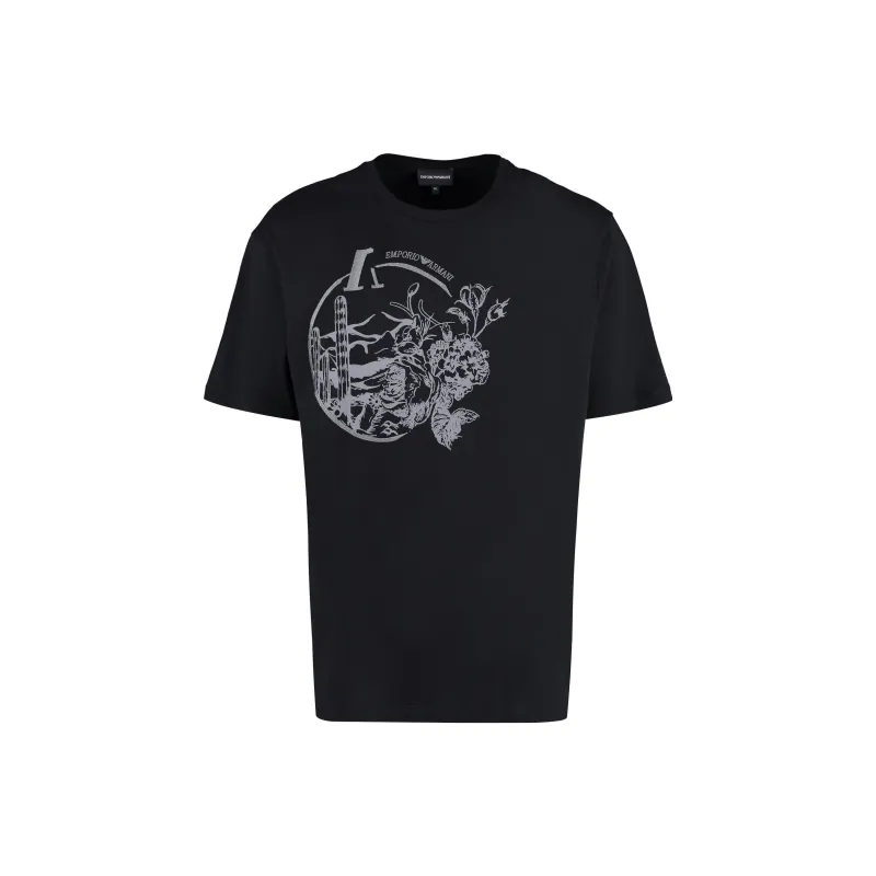 EMPORIO ARMANI SS22 T Shirt Men's Black-0