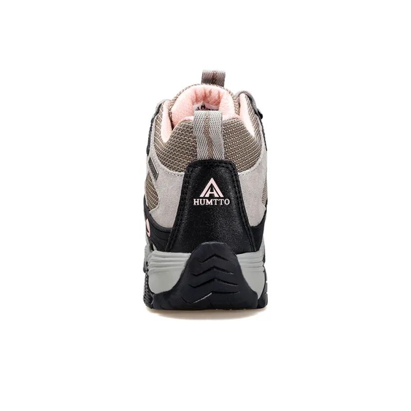 HUMTTO Coverage Grip Support High Top Hiking Shoes Women's Beige Gray-3
