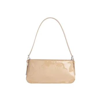 By Far Patent Embossed Shoulder Bag