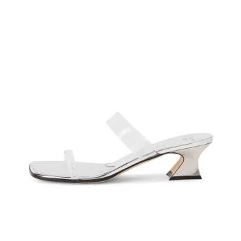 Giuseppe Zanotti 45mm Transparent Mid block Sandals Women's