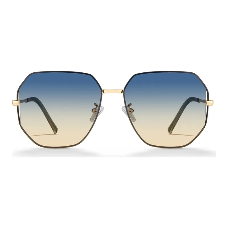 MUYKUY Stainless Steel Irregular Shape Sunglasses Unisex-9