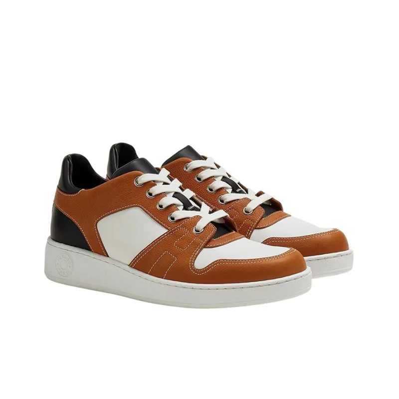 HERMES Stylish Skateboarding Shoes Women's Brown-2