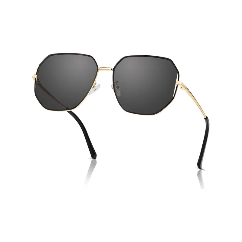 MUYKUY Stainless Steel Irregular Shape Sunglasses Unisex-3