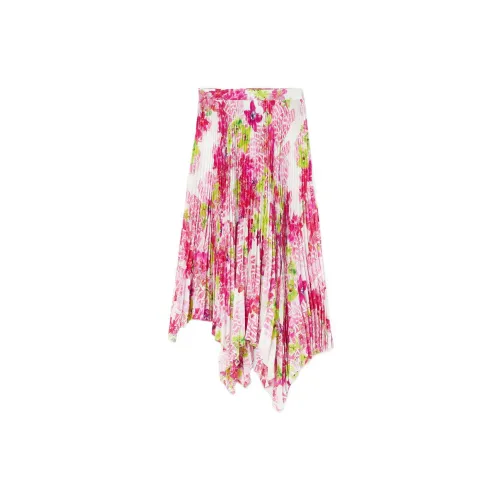 VERSACE SS23 Holiday Casual Long Skirts Women's Pink