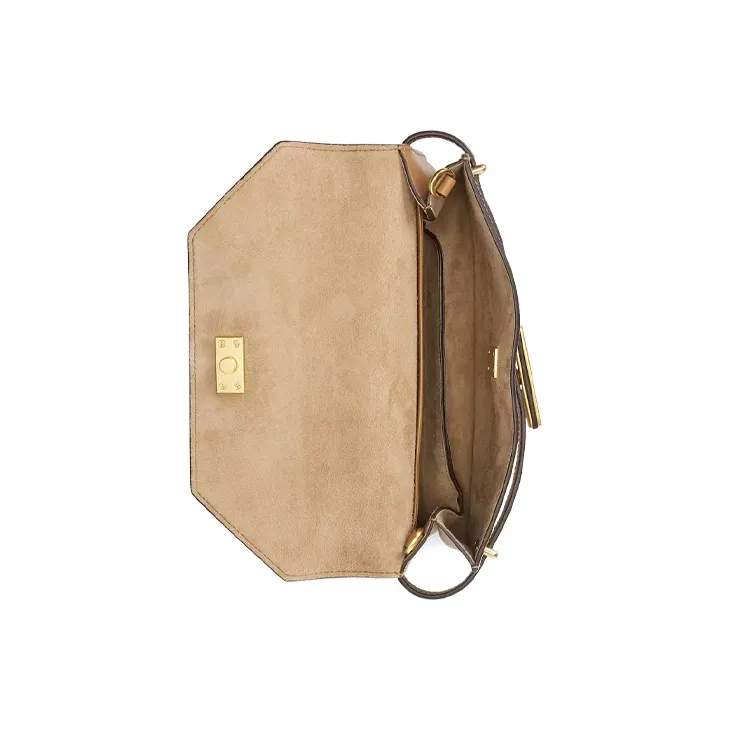 Polo Ralph Lauren Polo ID Leather Shoulder Bag Crossbody Bag Women's Brown-3