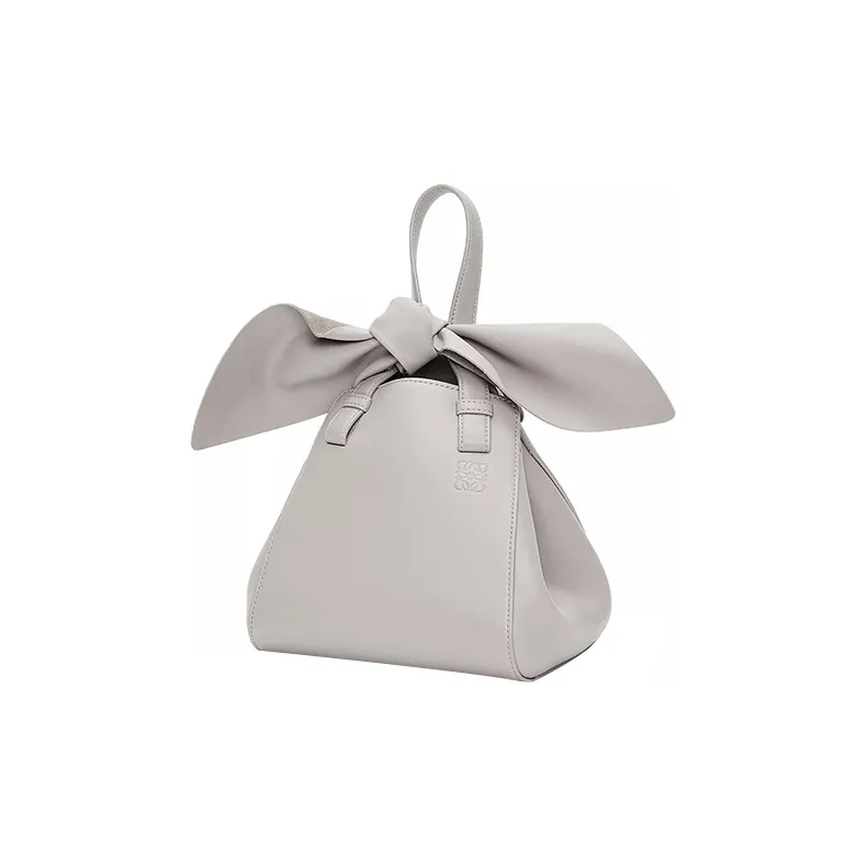 LOEWE Hammock Nugget Nappa Cow Leather Crossbody Bag Shoulder Bag Regular Women's Gray-2