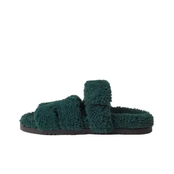 HERMES Chypre Stylish Sandal Women's Green