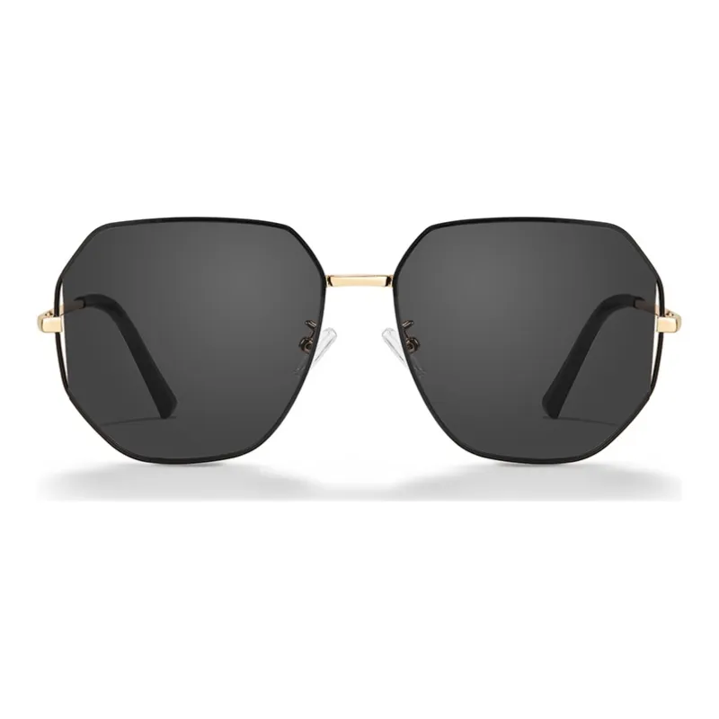 MUYKUY Stainless Steel Irregular Shape Sunglasses Unisex-1