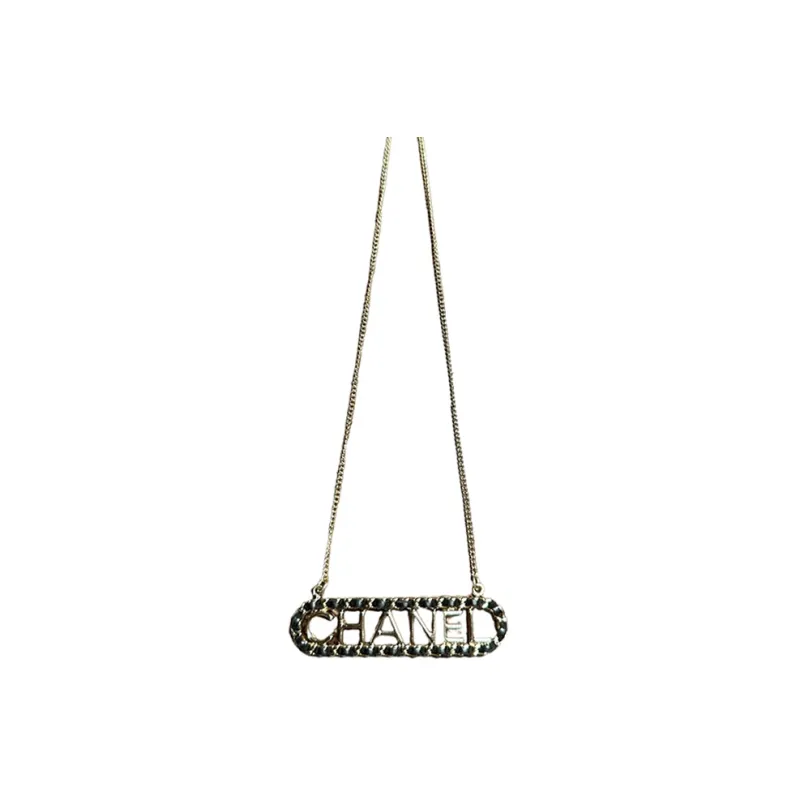 CHANEL Necklaces Unisex Gold-0